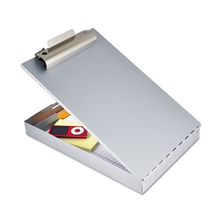 Saunders Mfg. Co. Saunders, REDI-RITE ALUMINUM STORAGE CLIPBOARD, 1in CLIP CAP, HOLDS 8.5 X 12 SHEETS, SILVER 11017